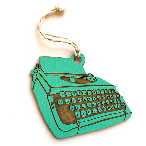 SnowMade Old School Typewriter Ornament