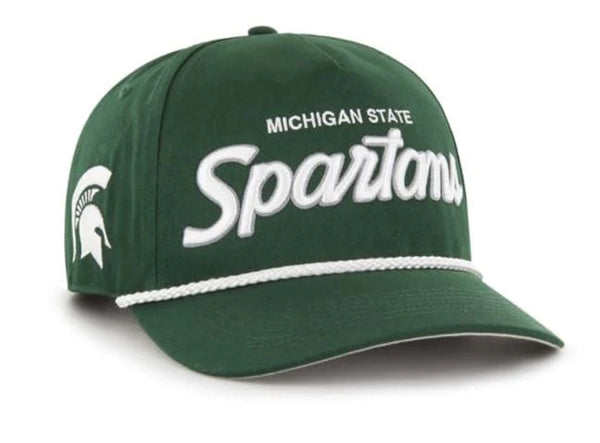Michigan State Spartans '47 Crosstown Script Hitch Green Adjustable Snapback Hat