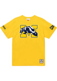 Mitchell & Ness Michigan Wolverines Yellow Origins Short Sleeve T-shirt
