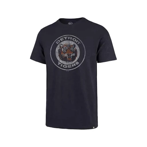 Detroit Tigers 47 Brand Cooperstown Navy Scrum T-Shirt