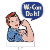Unemployed Philosophers Guild Enamel Pin Rosie & We Can Do It Pins 814229009153