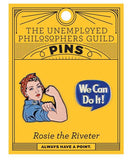 Unemployed Philosophers Guild Enamel Pin Rosie & We Can Do It Pins 814229009153