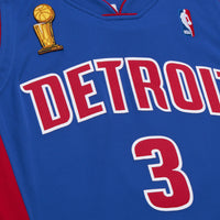 Authentic Ben Wallace Detroit Pistons Dark Finals 2004 Jersey