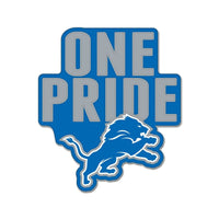 Wincraft Enamel Pin Detroit Lions One Pride - Logo Pin 194166540835
