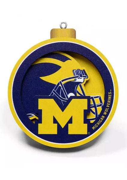 You The Fan Christmas Ornament Michigan Wolverines Ornament 810008498361