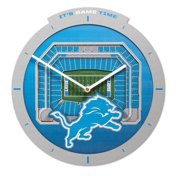 NFL Detroit Lions 3D StadiumView Clock