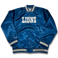 Youth Mitchell & Ness Youth Detroit Lions Lightweight Satin Full-Snap Jacket