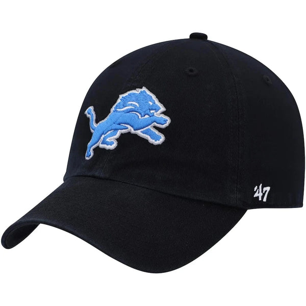 '47 Brand Hat Detroit Lions Black '47 Clean-up adjustable 191119672391