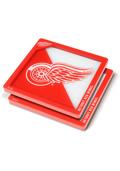 Detroit Red Wings 3D Logo Series Coaster 2 pack