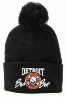 Detroit Bad Boys Knit Hat w/ Black Pom - Detroit Historical Society