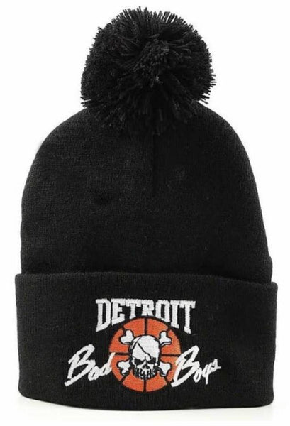 Detroit Bad Boys Knit Hat w/ Black Pom - Detroit Historical Society