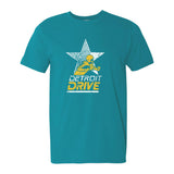 Detroit Drive Vintage Football T-Shirt - Tropical Blue - Detroit Historical Society