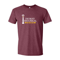 Detroit Historical Museum T-Shirt - Heather Maroon - Detroit Historical Society