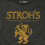 Stroh's Lion Heather Black T-Shirt - Detroit Historical Society
