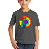 Detroit Shirt Company Youth Apparel Youth - Detroit Rainbow Shirt in Heather Black