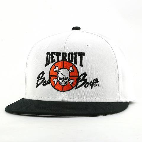 White Detroit Bad Boys Cap Snapback - Detroit Historical Society