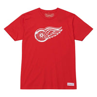 Mitchell & Ness T-Shirt Distressed Logo Tee Detroit Red Wings