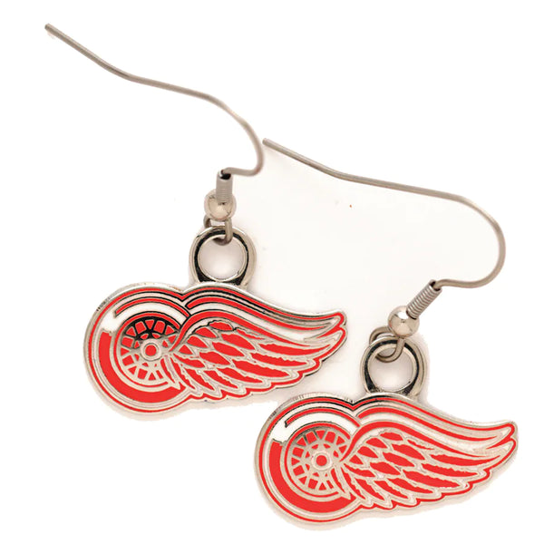 Dangle Red Wings Earrings - Detroit Historical Society
