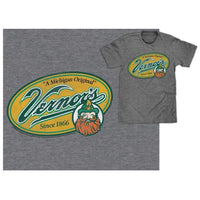Mens Vernor's "A Michigan Original" T-shirt (Heather Grey) - Detroit Historical Society