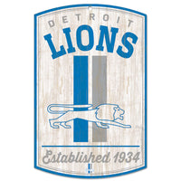 Detroit Lions WinCraft 11'' x 17'' Retro Wood Sign